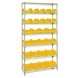 W7-12-26 Heavy-duty wire shelving with QuickPick bins - complete package - 3