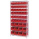 WR10-230240 Giant open hopper wire shelving system
