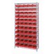 WR12-102 Shelf Bin Wire Shelving System - 4