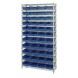 WR12-107 Shelf Bin Wire Shelving System