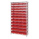 WR12-107 Shelf Bin Wire Shelving System - 4