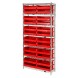 WR7-245 Wire Shelving with Bins - Complete Package - 4