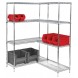 AD86-1260C Chrome Wire Shelving Add-On Kit - 3