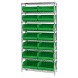 WR8-250 Wire Shelving and Bin System - Complete Package - 4