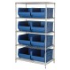 Download WR5-955 Wire Shelving Unit with Bins - Complete Package - 2
