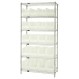 Download WR6-265CL Wire Shelving Unit with Clear-View Bins - Complete Package - 2