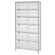 Download WR7-245CL Wire Shelving with Clear-View Bins - Complete Package - 2