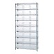 Download WR9-210CL Wire Shelving Shelf Bin System - Complete Wire Package - 2