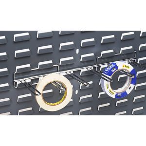 Horizontal Tape or Reel Holder For Use with Louvered Panels - 25 Lb. Load Capacity