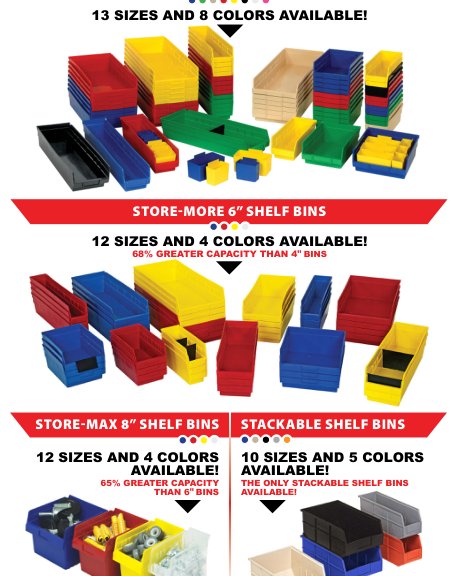 SHELF BINS