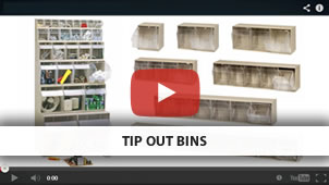Clear Tip Out Bins setup in a office. View these tip out bins at